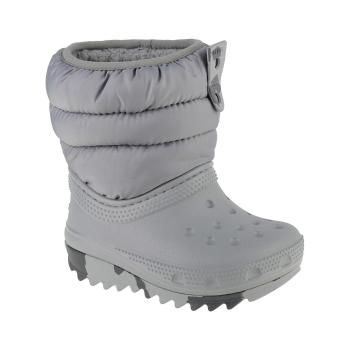 Crocs  Classic Neo Puff Boot Toddler  Obuv do snehu Šedá