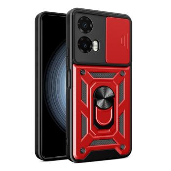 RING CAMERA Kryt s držiakom pre Motorola Moto G35 5G červený
