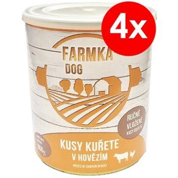 FARMKA DOG 800 g s kurčaťom, 4 ks (8594025084050)