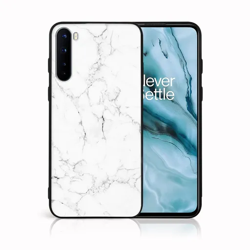 MY ART Ochranný obal OnePlus Nord -WHITE MARBLE (144)