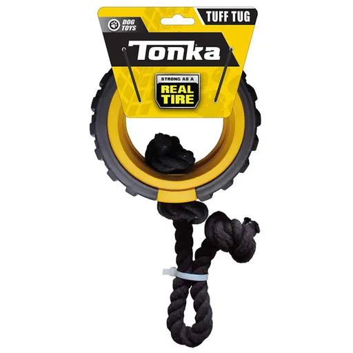 TONKA Hračka pre psov gumové mega ťahadlo s lanom a vložkou 38 cm