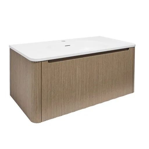 Kúpeľňová skrinka s umývadlom Naturel Austen 99x47,5x45 cm light pine mat AUSTEN100LP