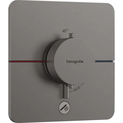Hansgrohe ShowerSelect Comfort Q sprchová batéria bez podomietkového telesa kartáčovaný čierny chróm 15589340