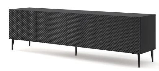 ARTBm TV stolík RAVENNA C 4D 200 | čierna lesklá Prevedenie: Čierna / čierny lesk / čierne nohy