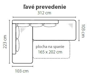 Stagra Rohová sedacia súprava SPLIT Prevedenie: ľavé