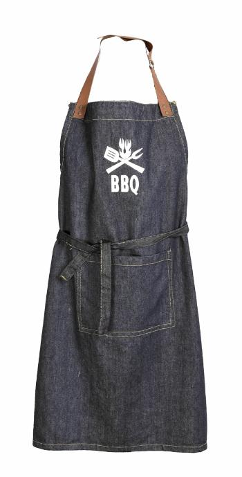 Zástera kuchynská, Jeans BBQ, šedomodrá