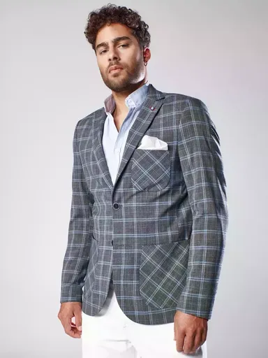 Pánske čierne sako.