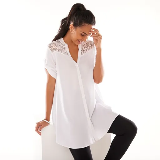 Tunika na gombíky s tuniským výstrihom