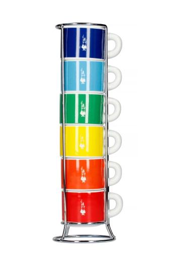 Sada šálok na espresso so stojanom Bialetti Color 6-pak
