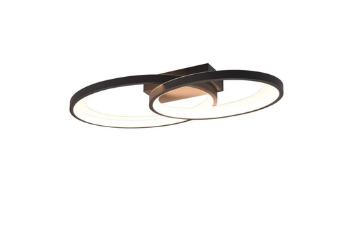 Osvetlenie Reality Malaga 57,5x8 cm plast čierna R64482134