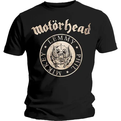 Motörhead tričko Undercover Seal Newsprint Čierna L