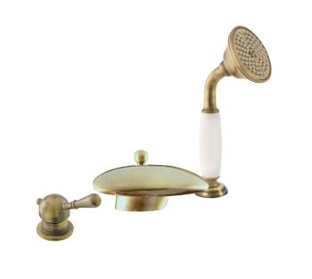RAV Slezák - Vodovodná batéria vaňová LABE - STARÁ MOSADZ, Farba: stará mosadz, Rozmer: 1/2&#39;&#39; L470.5SSM