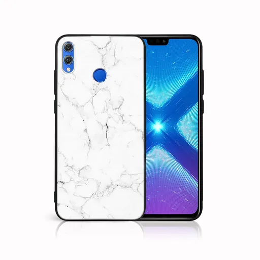MY ART Ochranný obal Honor 8X -WHITE MARBLE (144)