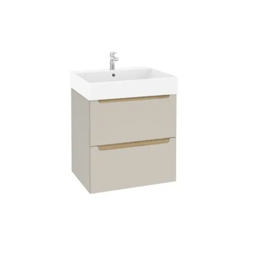 Kúpeľňová skrinka s umývadlom Naturel Stilla 60x60x45 cm kašmír mat STILLADK06056U2