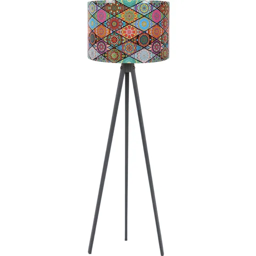 Stojacia lampa Mandala 136, sivá