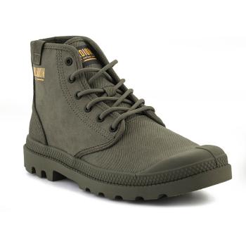 Palladium  PAMPA HI COATED 74375-377-M Dusky Green  Členkové tenisky Zelená