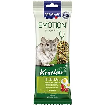 Vitakraft pochúťka pre činčily Emotion Kräcker Herbal 2 ks (4008239314857)