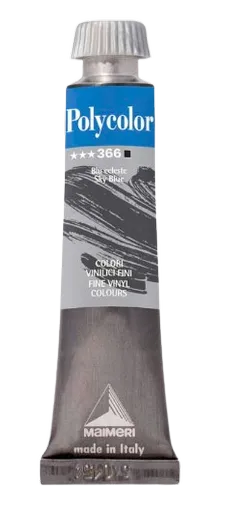 MAIMERI POLYCOLOR - Jemné vinylové farby 366 - sky blue, 20 ml