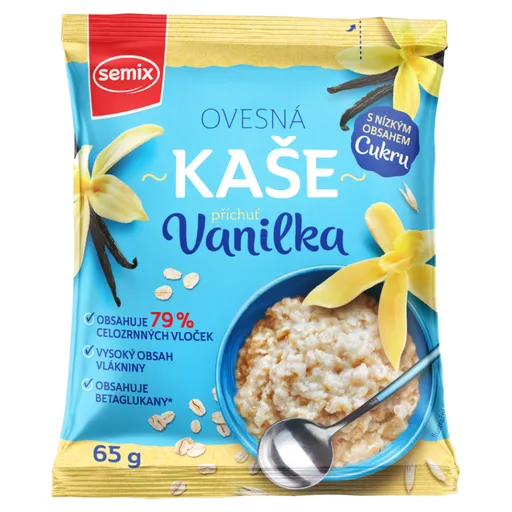 SEMIX Ovsená kaša vanilková so sladidlami 65 g