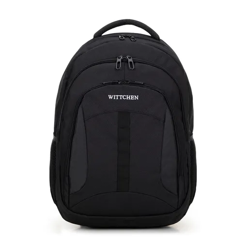 Čierny ruksak s priehradkou na notebook 15,6" a uchytením na kufor 56-3S-019-10