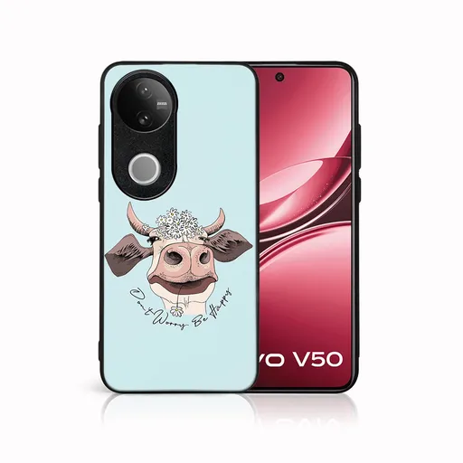 MY ART Ochranný kryt pre Vivo V50 5G HAPPY COW (181)