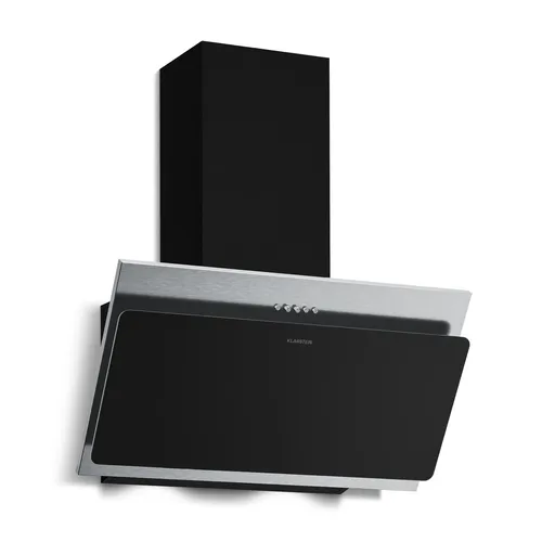 Klarstein Alessia šikmý digestor | režim odsávania vzduchu a recirkulácie | nehrdzavejúca oceľ | 404 m³/h | 60 cm