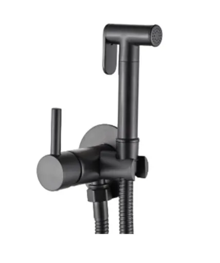 INVENA - Podomítková bidetová baterie, čierna BP-00-B04-L