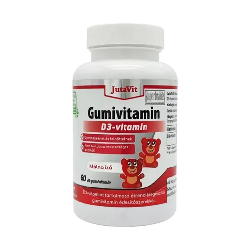 JUTAVIT Gumivitamín D3 20 µg kids 60 želatínových tabliet