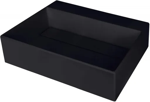 DEANTE - Correo nero Granitové umývadlo na dosku, s krycou doskou CQR_NU5M