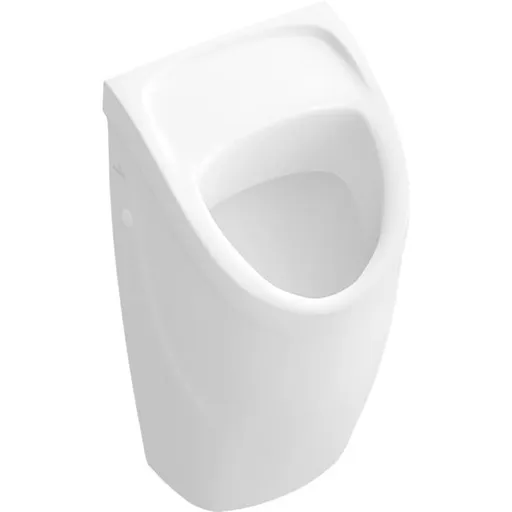 Villeroy & Boch O.novo odsávací pisoár compact, zadní přívod, s cílovým objektem, ceramicplus, alpská bílá 755705R1