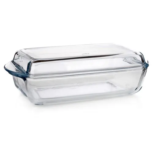 Borcam Sklenená zapekacia misa hranatá, 4,1 l