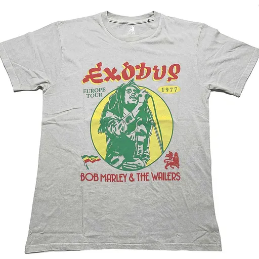 Bob Marley tričko 1977 Tour Šedá S