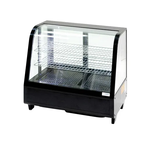 Čierna stolová vitrína 100 l