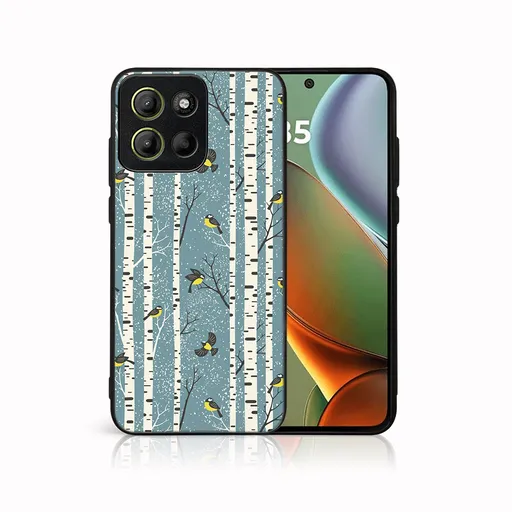 MY ART Kryt s vianočným dizajnom Motorola Moto G15 / Moto G15 Power BIRCH (072)