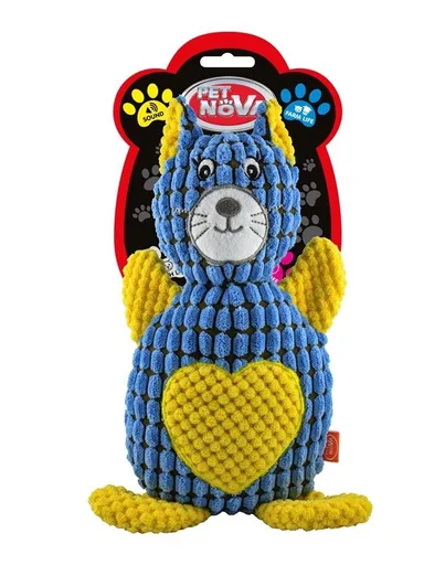 Pet Nova PLU CAT BLUE hračka pre psy plyšová mačka 28cm