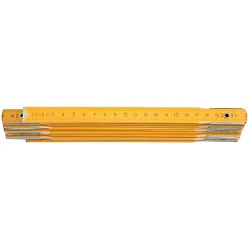 Vorel Meter skladací 1 m drevený žltý (5906083150104)