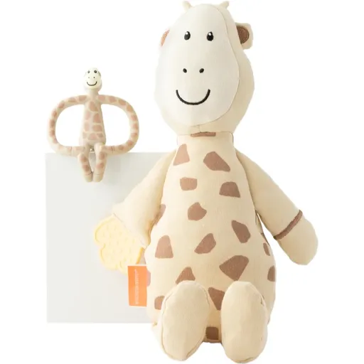 Matchstick Monkey Teething Gift Set 3m+ hryzadielko + hračka Giraffe 1 ks