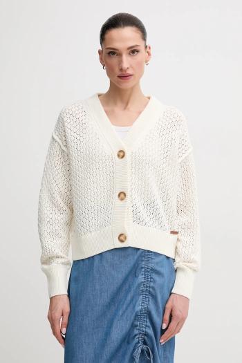 Bavlnený kardigán Pepe Jeans OLGA CARDIGAN dámsky, béžová farba, PL702281