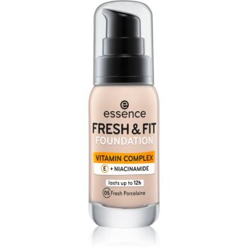 Essence Fresh & Fit tekutý make-up odtieň 05 Fresh Porcelaine 30 ml