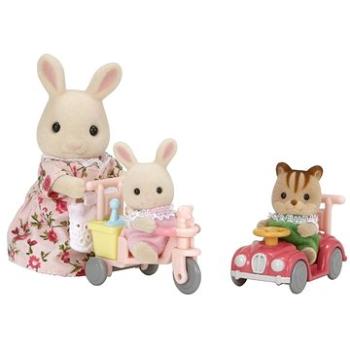 Sylvanian Families Mama biely králik s hrajúcimi sa mláďatami (5054131050408)