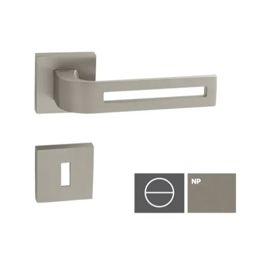 Kľučka Naturel Cinto 2, nikel perla, WC rozety CINTO2HRNPWC