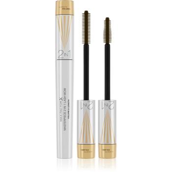 Max Factor Masterpiece Lash Wow riasenka pre predĺženie, natočenie a objem s kefkou 2 v 1 odtieň Black Brown 7 ml