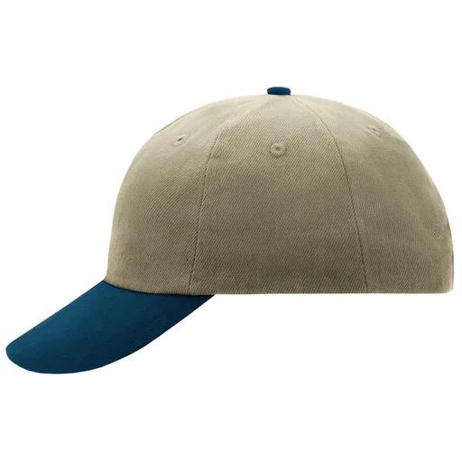 Myrtle Beach (Daiber) Reklamná šiltovka 6 panelová MB6111 - Svetlá khaki / tmavomodrá | uni