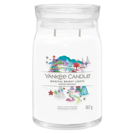 YANKEE CANDLE Signature Vonná sviečka veľká 2 knôty Magical Bright Lights 567 g