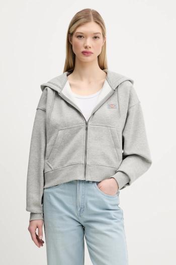Mikina Dickies dámska, šedá farba, s kapucňou, melanžová, DK0A4Y1ZHG01