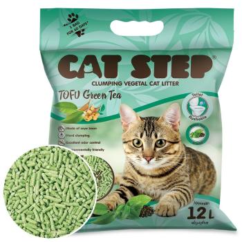 Cat Step Hrudkujúca podstielka Tofu Green Tea 5,4 kg, 12 l
