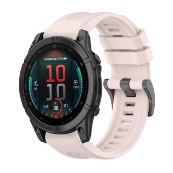 SILICONE Vymeniteľný remienok pre Garmin Fenix E 47mm svetloružový