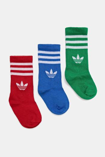 Detské ponožky adidas Originals 3-pak biela farba, JJ1991