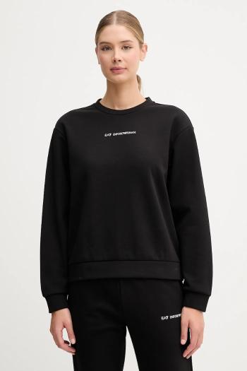 Mikina EA7 Emporio Armani čierna farba, s potlačou, AF10443.7W000799