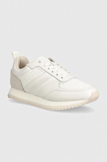 Tenisky Calvin Klein RUNNER LACE UP SAFF MONO biela farba, HW0HW02102